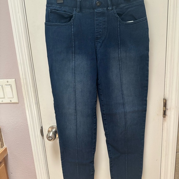 Betabrand Denim - Betabrand Dark Blue Ankle Jeans
